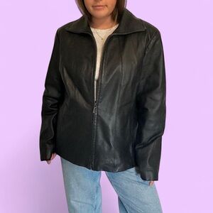 East 5th Women's Black Leather Jacket